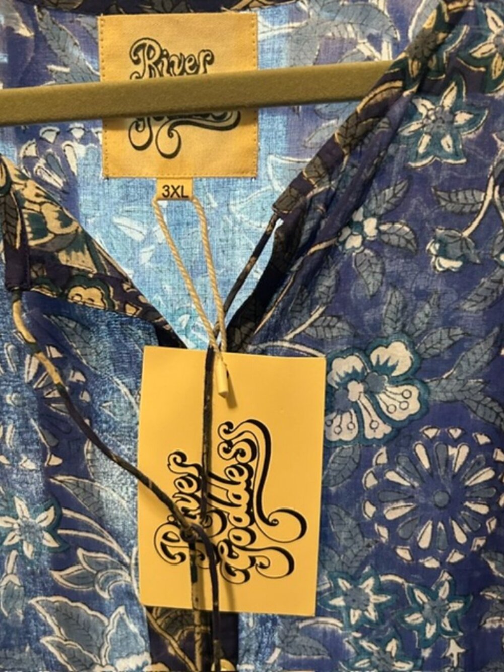 RIVER GODDESS WOmen's Dress NWT size 3X Cool, Flowing and Summery! Australia.